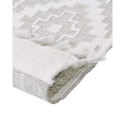 Dywan zewnętrzny 80 x 150 cm szaro-biały TABIAT