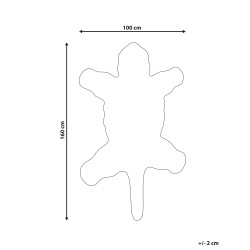 Dywan dziecięcy wełniany niedźwiedź 100 x 160 cm biały TAQQIQ
