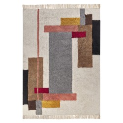 Dywan bawełniany 140 x 200 cm wielokolorowy NIKSAR