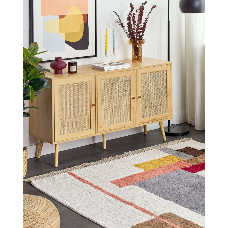 Dywan bawełniany 140 x 200 cm wielokolorowy NIKSAR