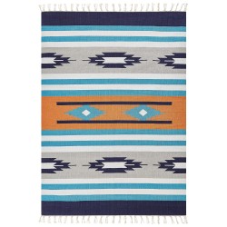 Dywan bawełniany kilim 200 x 300 cm wielokolorowy NORATUS