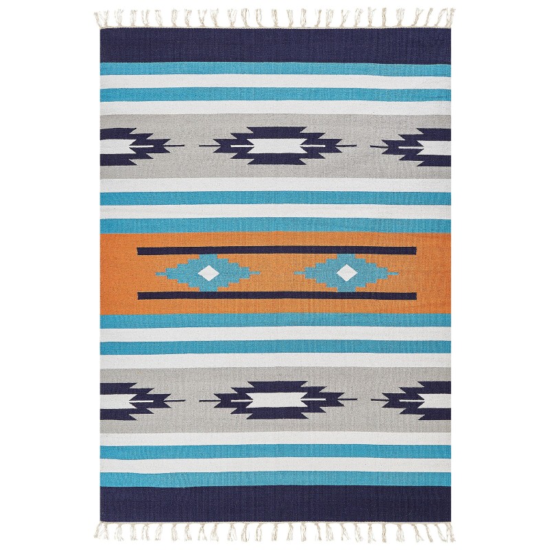 Dywan bawełniany kilim 200 x 300 cm wielokolorowy NORATUS