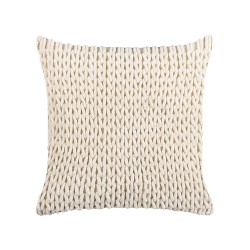 Zestaw 2 poduszek dekoracyjnych OXALIS 45 x 45 cm Beżowy Jednolity