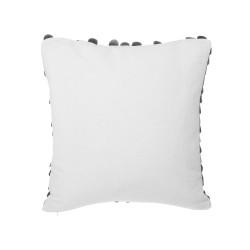 Zestaw 2 poduszek dekoracyjnych LOBELIA Ekoskóra 45 x 45 cm Czarny Jednolity