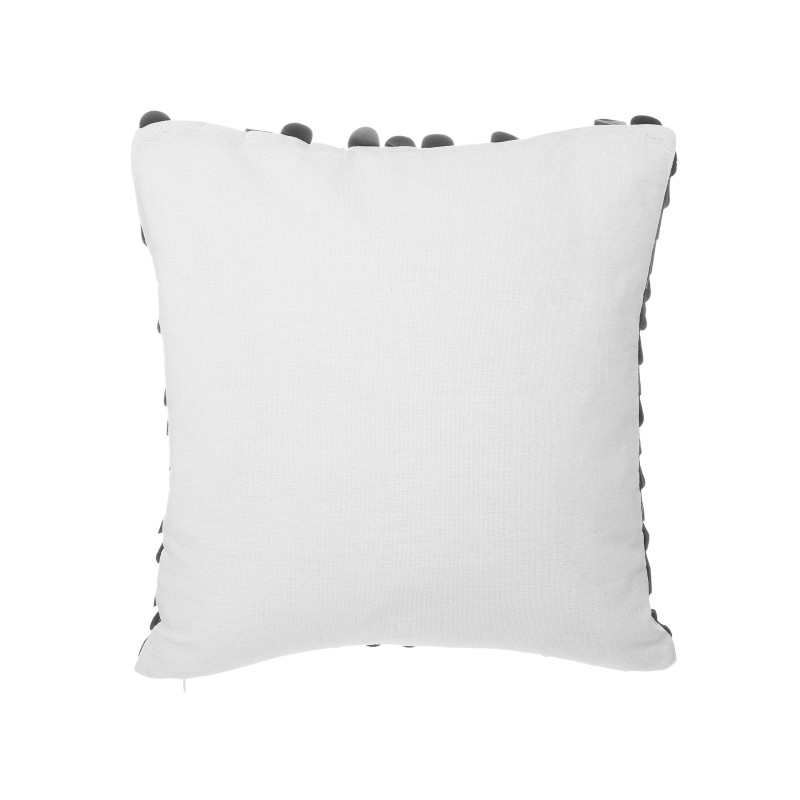 Zestaw 2 poduszek dekoracyjnych LOBELIA Ekoskóra 45 x 45 cm Czarny Jednolity