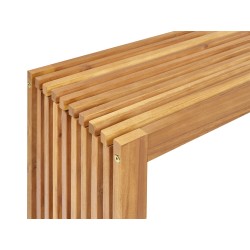 Stolik kawowy ogrodowy BELLANO 35 cm 150 cm Drewno akacjowe Brązowy