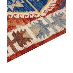 Dywan wełniany kilim 80 x 150 cm wielokolorowy VANASHEN