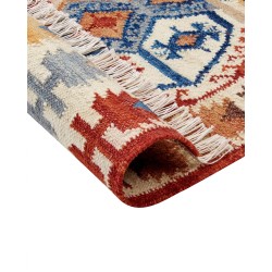 Dywan wełniany kilim 80 x 150 cm wielokolorowy VANASHEN