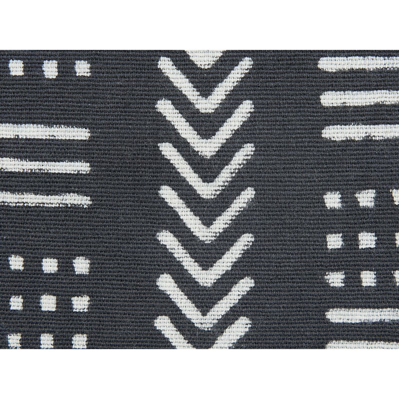 Poduszka dekoracyjna BENZOIN Bawełna 45 x 45 cm Czarny Wzór geometryczny