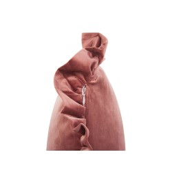 Zestaw 2 poduszek dekoracyjnych KALANCHOE Welur 30 x 50 cm Różowy Jednolity