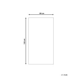 Dywan dziecięcy bawełniany motyw dżungli 80 x 150 cm wielokolorowy JANHTO