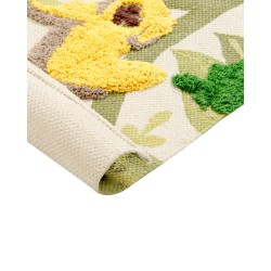 Dywan dziecięcy bawełniany motyw dżungli 80 x 150 cm wielokolorowy JANHTO