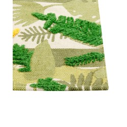 Dywan dziecięcy bawełniany motyw dżungli 80 x 150 cm wielokolorowy JANHTO