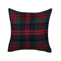 Zestaw 2 poduszek dekoracyjnych RUDOLPH 45 x 45 cm Czerwony Zielony Złoty Niebieski Czarny Wzór świąteczny