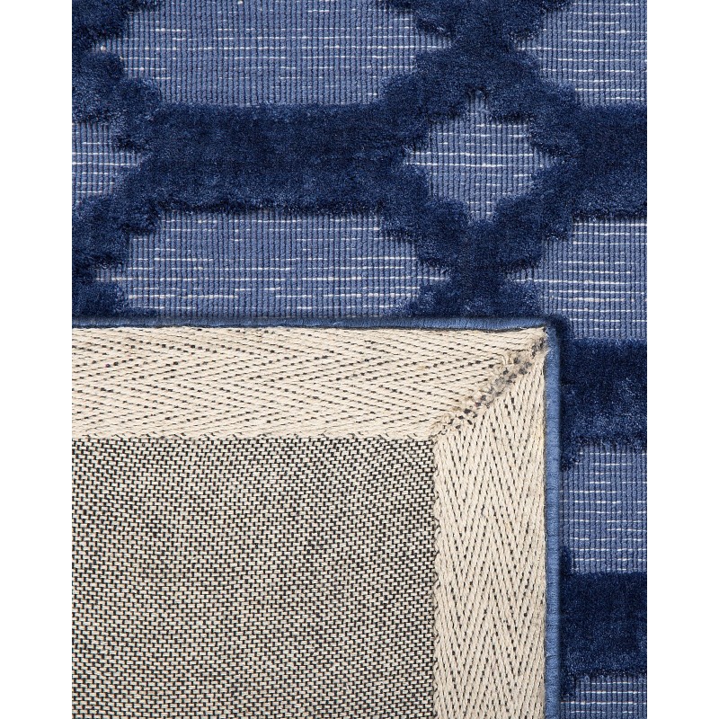 Dywan wiskozowy 160 x 230 cm niebieski CIZRE