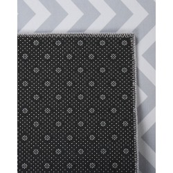 Dywan 80 x 200 cm biało-szary SAIKHEDA