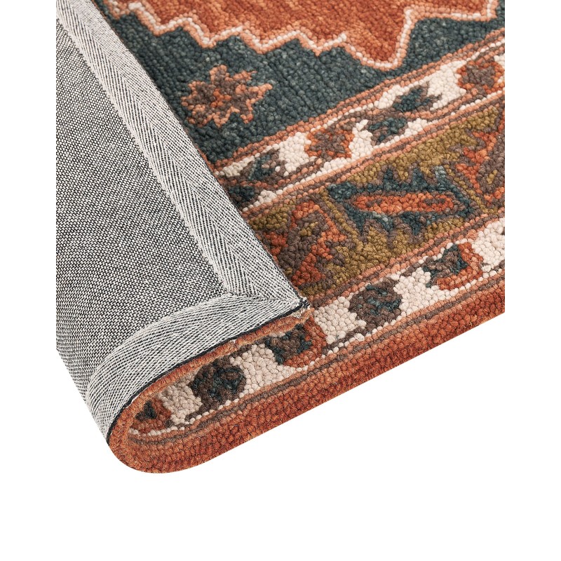 Dywan wełniany 200 x 200 cm wielokolorowy GELINKAYA