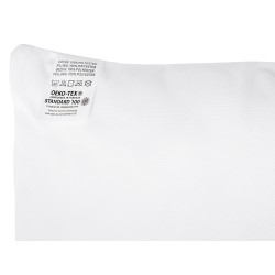 Poduszka ERRIGAL Niska Mikrofibra 80 x 80 cm Biały