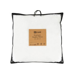 Poduszka ERRIGAL Niska Mikrofibra 80 x 80 cm Biały