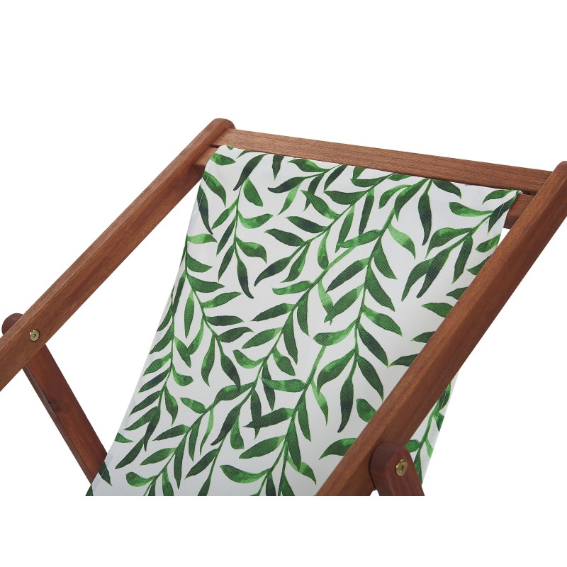 Zestaw 2 wymiennych tkanin do leżaków ogrodowych ANZIO/AVELLINO 44 x 134 cm Zielony