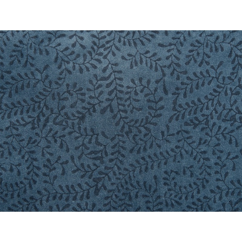 Zestaw 2 poduszek dekoracyjnych SETARIA Welur 45 x 45 cm Ciemnoniebieski Wzór roślinny