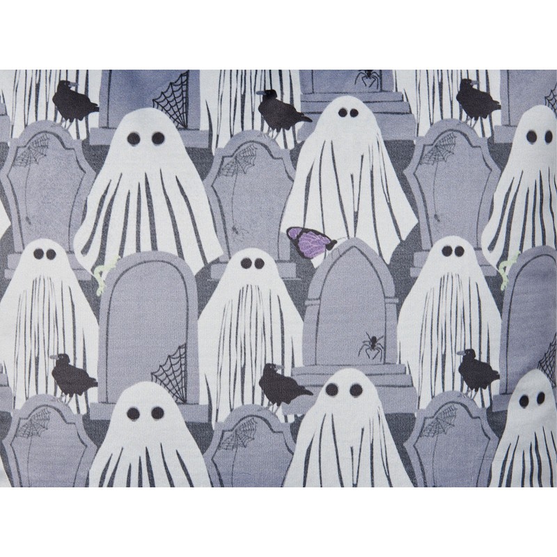 Poduszka dekoracyjna FANATE Welur 45 x 45 cm Szary Wzór abstrakcyjny