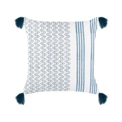 Poduszka dekoracyjna TILIA Bawełna 45 x 45 cm Niebieski Wzór geometryczny