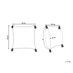 Poduszka dekoracyjna TILIA Bawełna 45 x 45 cm Niebieski Wzór geometryczny