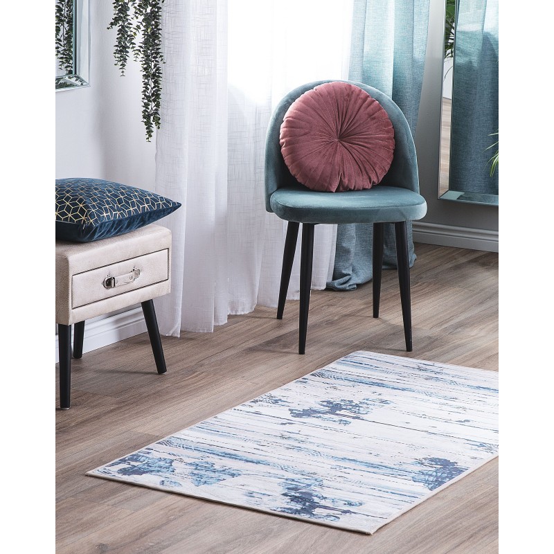 Dywan 80 x 150 cm niebieski BURDUR