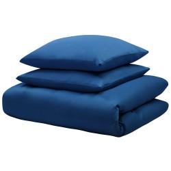 Komplet pościeli HARMONRIDGE Bawełna satynowa 200 x 220 cm Ciemnoniebieski