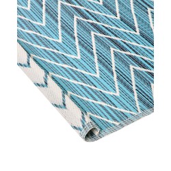 Dywan zewnętrzny 120 x 180 cm niebieski BALOTRA