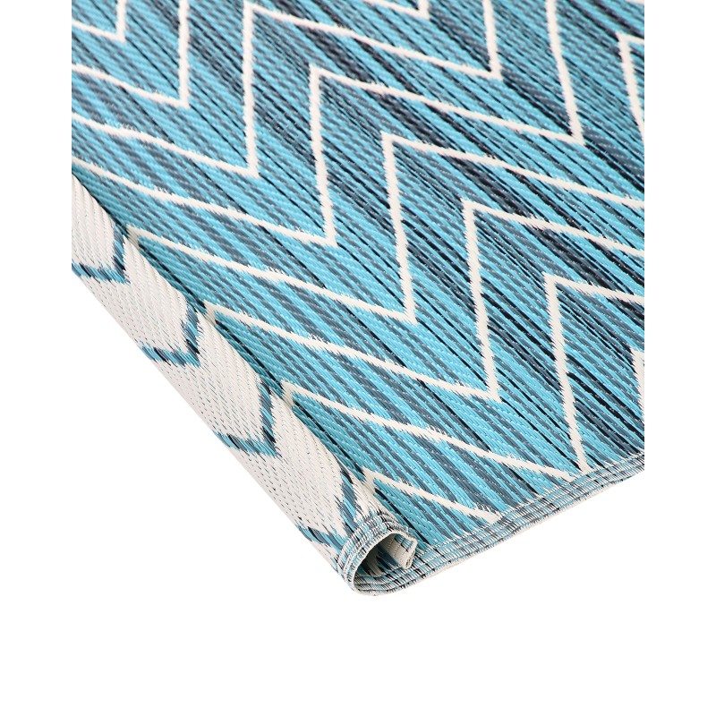 Dywan zewnętrzny 120 x 180 cm niebieski BALOTRA