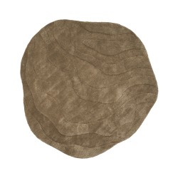 Dywan z wiskozy 160 x 160 cm zielony KASBO