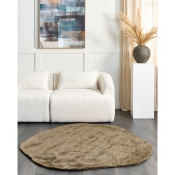 Dywan z wiskozy 160 x 160 cm zielony KASBO