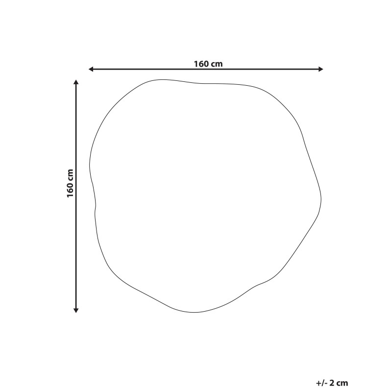 Dywan z wiskozy 160 x 160 cm zielony KASBO