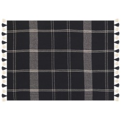 Koc KULAC Bawełna 130 x 170 cm Czarny