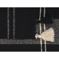 Koc KULAC Bawełna 130 x 170 cm Czarny