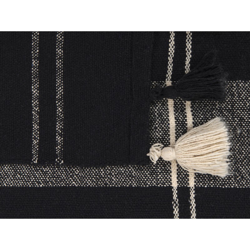 Koc KULAC Bawełna 130 x 170 cm Czarny