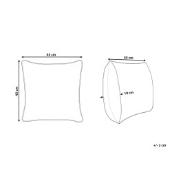 Poduszka dekoracyjna SKIMMIA Bawełna 45 x 45 cm Biały Wzór świąteczny
