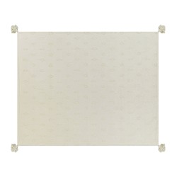 Narzuta na łóżko KAZY Bawełna 150 x 200 cm Beżowy