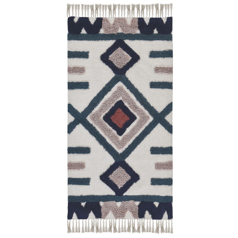 Dywan bawełniany 80 x 150 cm wielokolorowy KOZLU