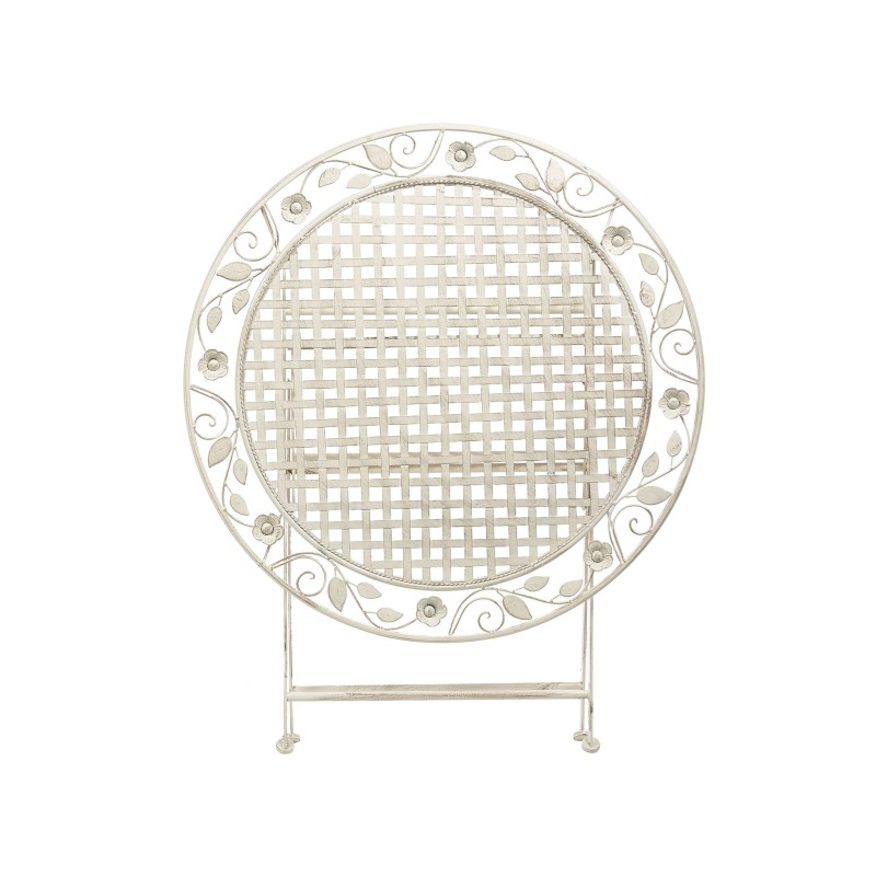 Stolik bistro BIVIO 90 cm 90 cm Metal Złamana biel