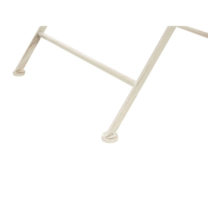 Stolik bistro BIVIO 90 cm 90 cm Metal Złamana biel