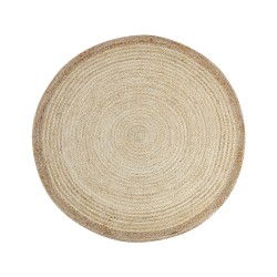 Dywan okrągły z juty ⌀ 120 cm beżowy MENEMEN