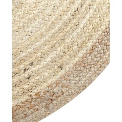 Dywan okrągły z juty ⌀ 120 cm beżowy MENEMEN
