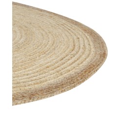 Dywan okrągły z juty ⌀ 120 cm beżowy MENEMEN
