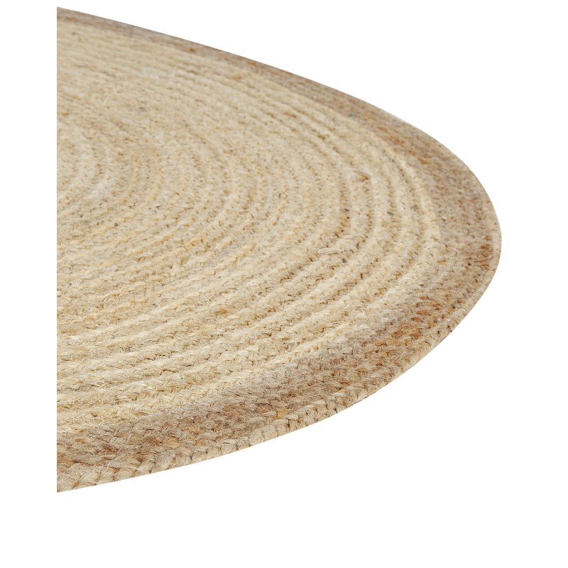 Dywan okrągły z juty ⌀ 120 cm beżowy MENEMEN
