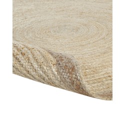 Dywan okrągły z juty ⌀ 120 cm beżowy MENEMEN