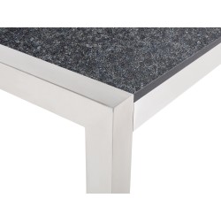 Stół ogrodowy GROSSETO 220 cm 100 cm Płomieniowany Granit Grafitowy