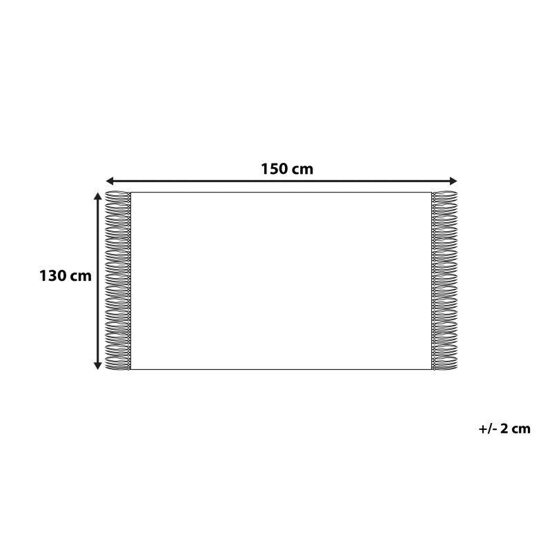 Koc YAMALAK 130 x 150 cm Jasnoszary
